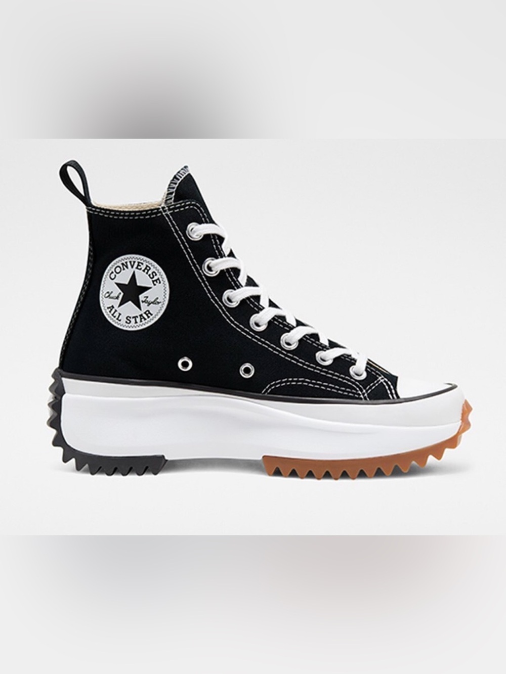 Converse Run Star Hike HIGH Top Unisex Sneakers 166800C Black Canvas - Picture 6 of 11